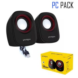 Haut Parleurs C4 Stereo Speakers multimédia Pc 3.5w -Jack -Usb youaiyou