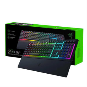 Razer Ornata V3 - Clavier Gamer à Profil Bas (Switches Méca-Membrane, Repose-Poignet Ergonomique, RGB Chroma, Touches en ABS Vernies aux UV) Clavier AZERTY | Noir