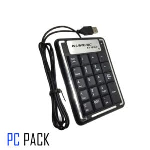 Clavier numérique filaire , pavé numérique extensible USB 19 touches portable