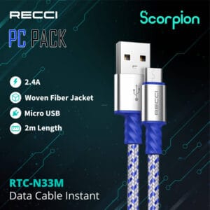 Câble de données instantanées Recci 2.4A