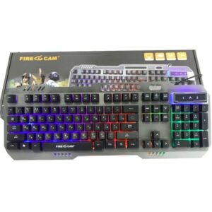FIRE CAM CLAVIER GAMING GK20 Métal Rétroéclairage RVB Couleur USB