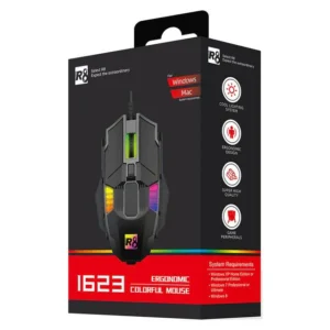 Souris de jeu professionnelle 6 boutons de contrôle Personnalisation du poids jusqu'à 3200 DP