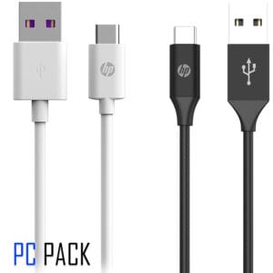 Câble HP USB 2.0 A vers C Type C, longueur 2 mètre, blanc