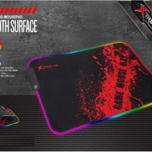 XTRIKE ME DREAM MY LIFE Nouveau tapis de souris de jeu MP-602, taille 350 x 250 x 3 mm, avec éclairage RVB