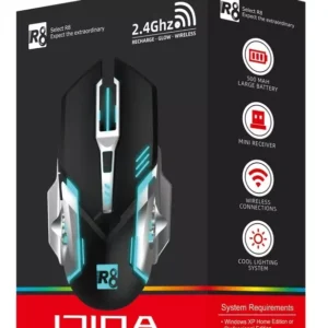 Souris gamer sans fil rechargeable 6 boutons 1600 Dpi Fuel 1710a R8