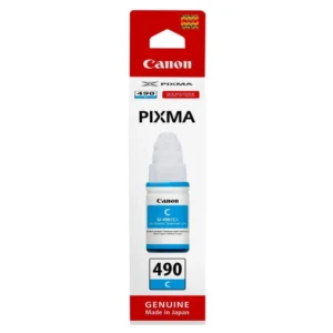 Refill Ink Printer Bouteilles d'encre GI-490 Compatible pour les imprimantes CANON PIXMA CYAN