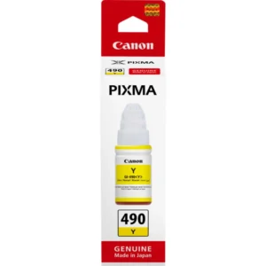 Refill Ink Printer Bouteilles d'encre GI-490 Compatible pour les imprimantes CANON PIXMA YELLOW