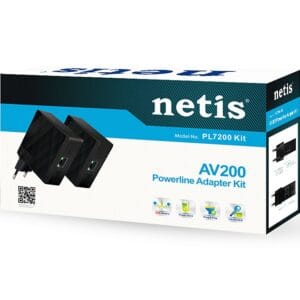 ADAPTATEUR CPL NETIS PL7200 AV200 (Réseau via circuit électrique)