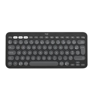 LOGITECH - Clavier sans fil - Pebble Keys 2 K380s - Bluetooth - Bouton Easy-Switch - Graphite