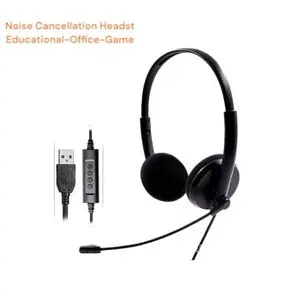 Casque Noise Cancelling Headset Educationa USB avec microphone