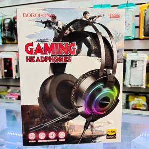 Casque de jeu BOROFONE ESB06 pleine taille avec microphone couleur : noir