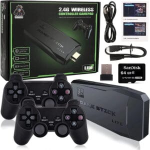 Wireless Console Game Stick -25000 in one 4k HD Dual Player
